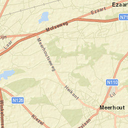 Meerhout Street Map