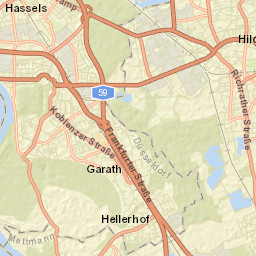 Hilden Street Map