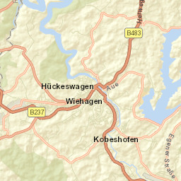 Hückeswagen Street Map