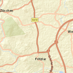 Fritzlar Street Map