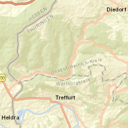 Treffurt Street Map
