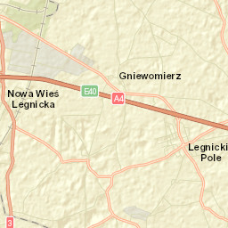 Legnickie Pole Street Map