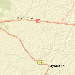 Powiat średzki Street Map