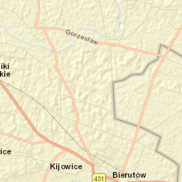 Bierutów Street Map