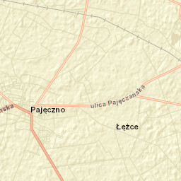 Powiat pajęczański Street Map