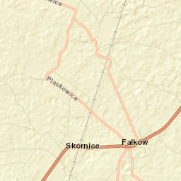 Fałków Street Map