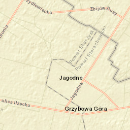 Grzybowa Góra Street Map