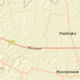 Rzeczniów Street Map