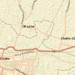 Chełm Street Map