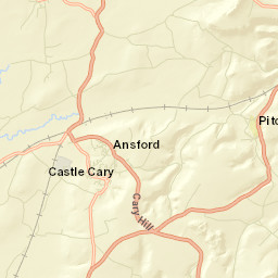 Castle Cary Street Map