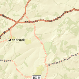 Goddards Green Road, Benenden, Cranbrook Street Map