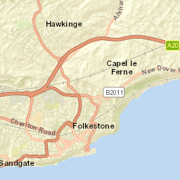 Hawkinge Street Map