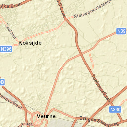 Oostduinkerke Street Map