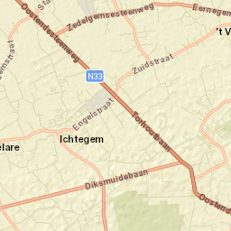 Ichtegem Street Map