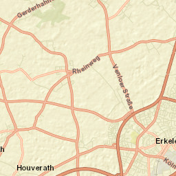Erkelenz Street Map