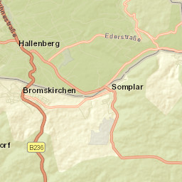 Bromskirchen Street Map