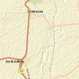 Gebesee Street Map