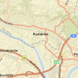 Radebeul Street Map