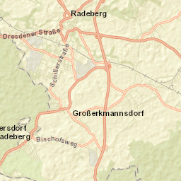 Radeberg Street Map