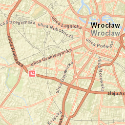 Powstańców Śląskich Wschód Street Map