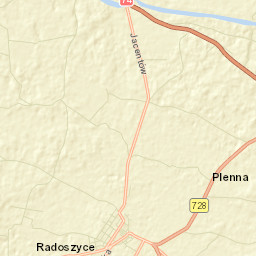 Radoszyce Street Map