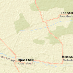 Krasyatychi Street Map