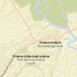 Novokhopërsk Street Map