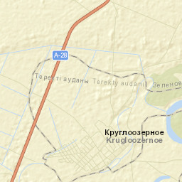 Krūgloozernoe Street Map