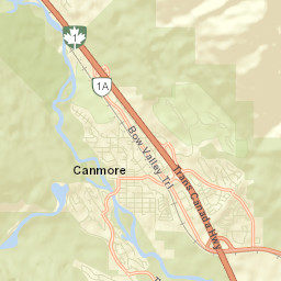 Canmore Street Map