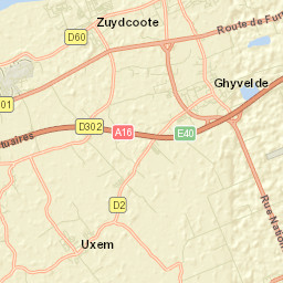 Zuydcoote Street Map