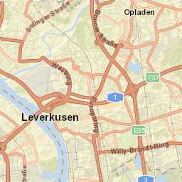 Opladen Street Map