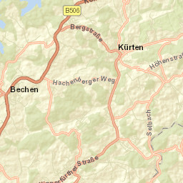 Kürten Street Map