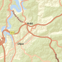 Olpe Street Map
