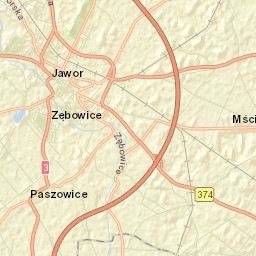 Jawor Street Map