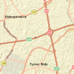 Tyniec Mały Street Map
