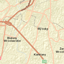 Powiat wrocławski Street Map