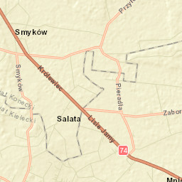 Smyków Street Map