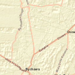 Bychawa Street Map