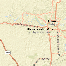 Nizhyn Street Map