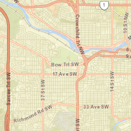 Calgary Street Map