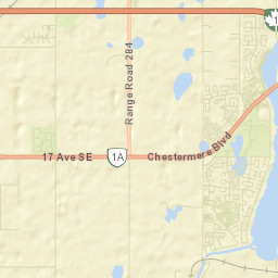 Chestermere Street Map