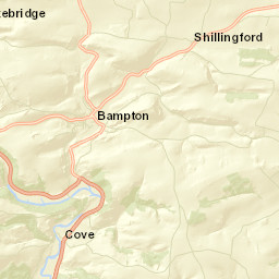 Ford Road Tiverton Devon EX16 9DT UK Street Map