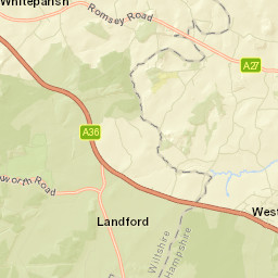 Romsey Road, Whiteparish, Wiltshire SP5 Street Map