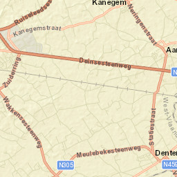 Dentergem Street Map