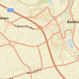 Bedburg Street Map