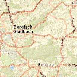 Bergisch Gladbach Street Map