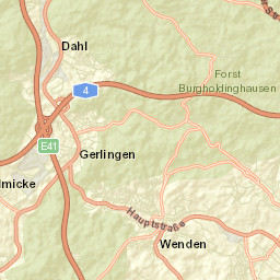 Wenden Street Map