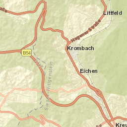 Kreuztal Street Map