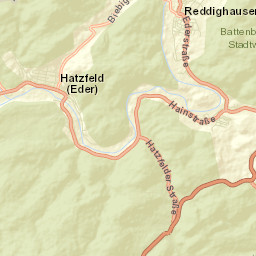 Hatzfeld Street Map