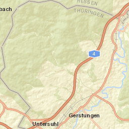 Gerstungen Street Map